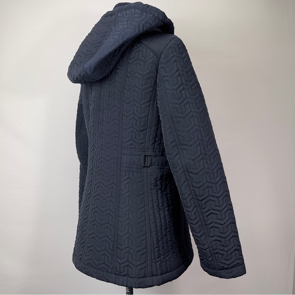 Gallery Lord & Taylor Women’s Hooded Quilted Jacket in Blue Size SP - Picture 5 of 11